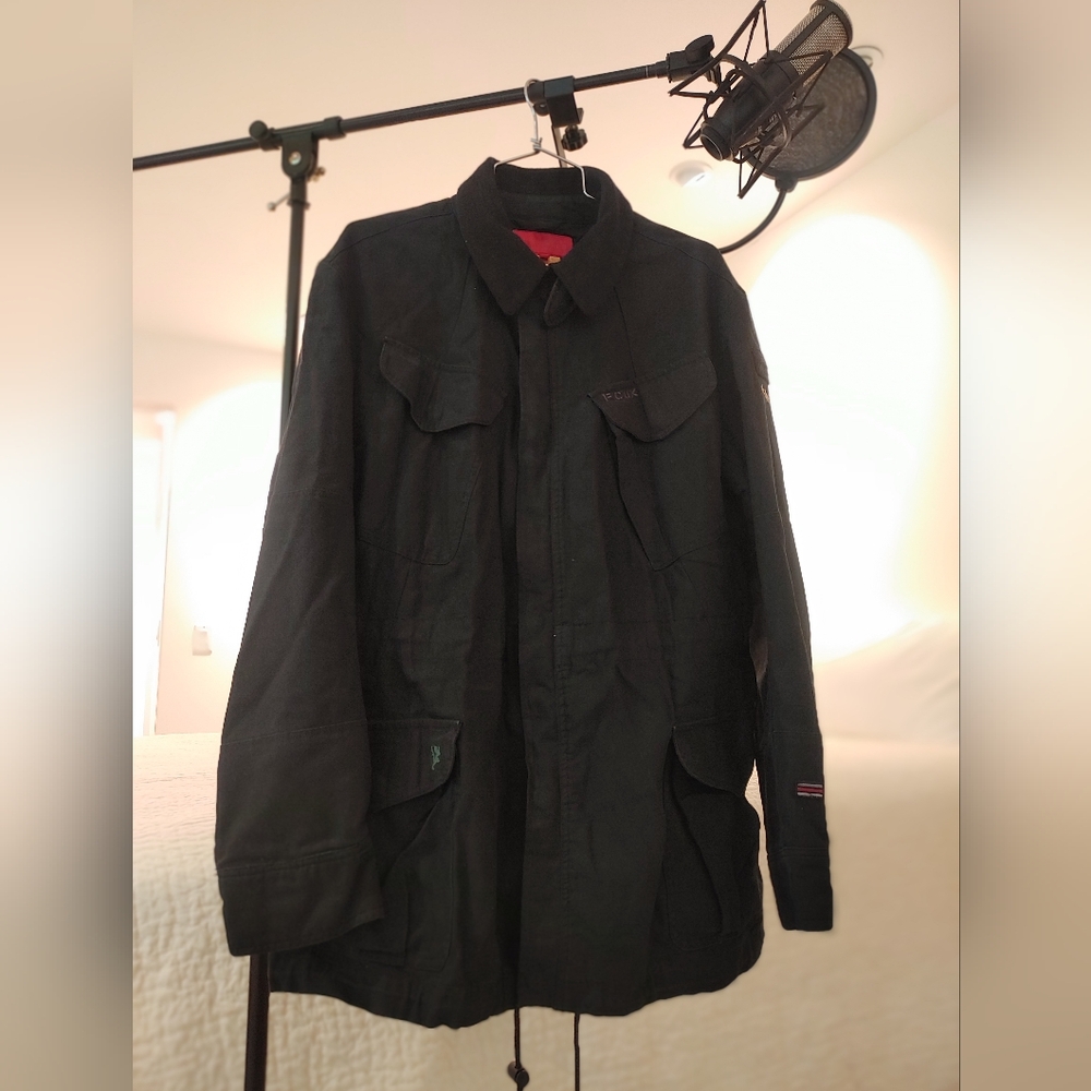 French Connection Black Military Field Jacket